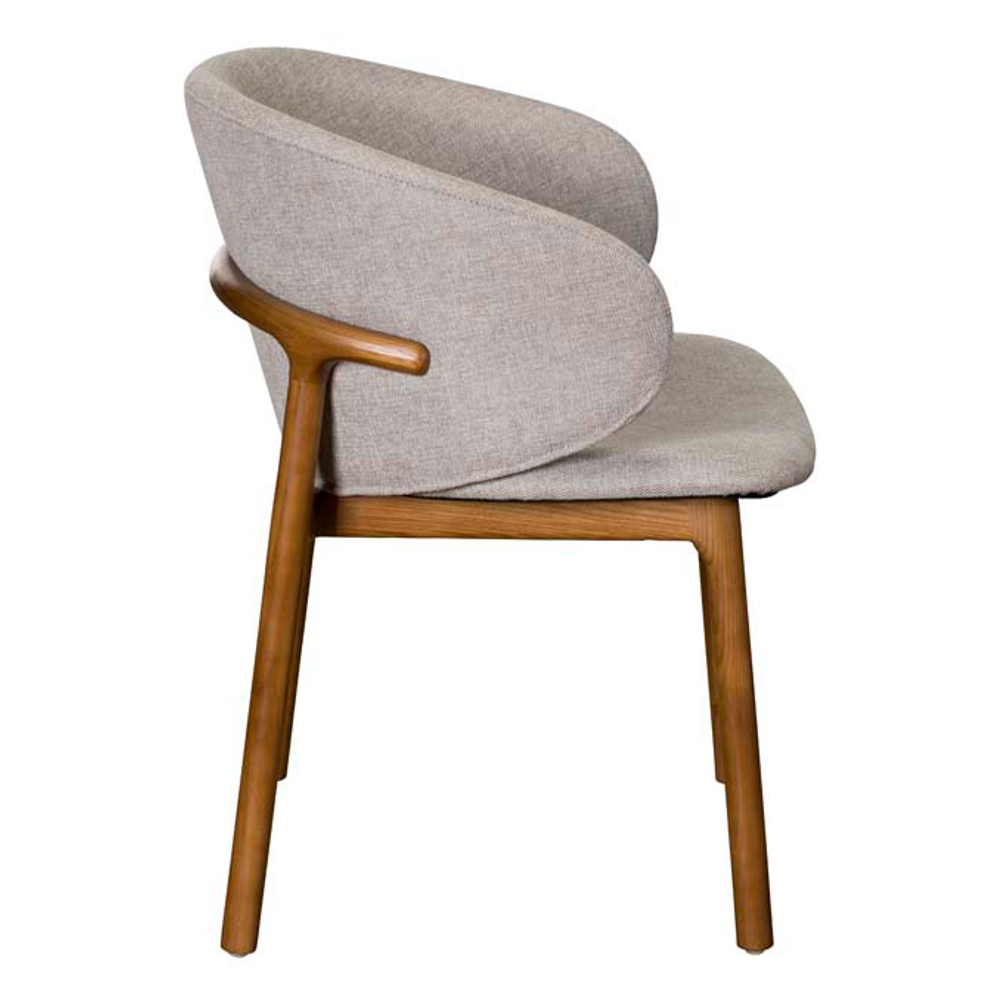Eve Dining Chair - Light Beige Cotton