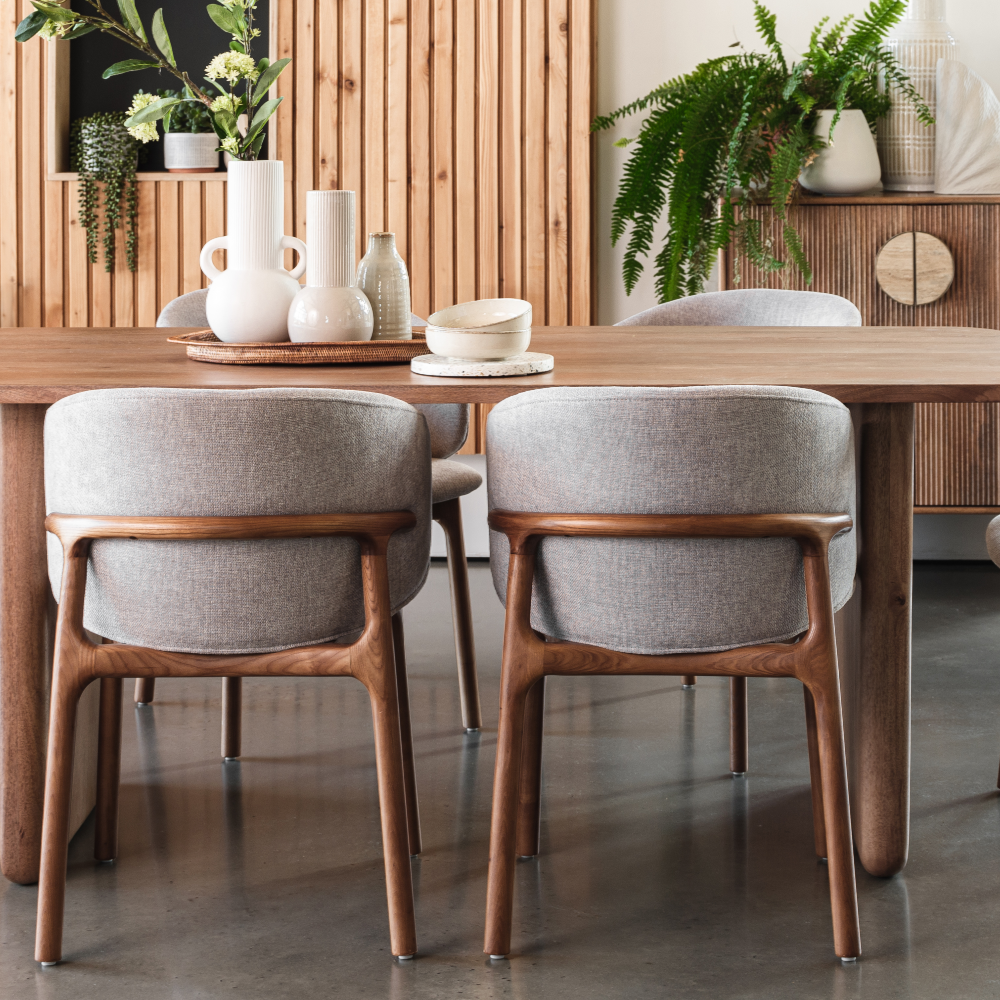 Eve Dining Chair - Light Beige Cotton