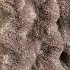 Feather Faux Fur Brown Throw 145x170cm