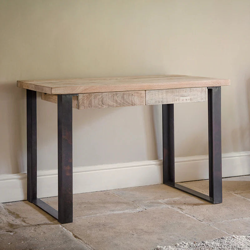 Fia Mango Wood Desk - Natural 120cm