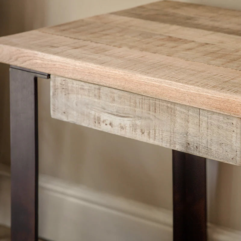 Fia Mango Wood Desk - Natural 120cm