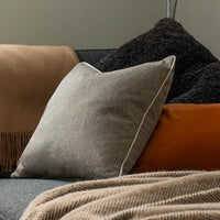 Jasper Square Cushion | Tweed | Heather 50cm x 50cm | Annie Mo's