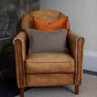 Bertie Small Oblong Cushion | Tweed | Heather 30 X 45cm | Annie Mo's