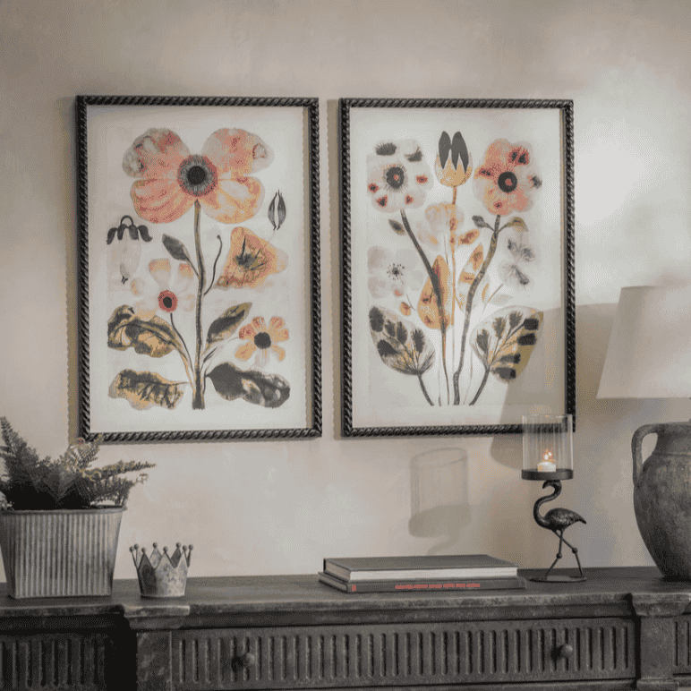 Fairleigh Set of Two Flower Framed Prints 70cm | Annie Mo's