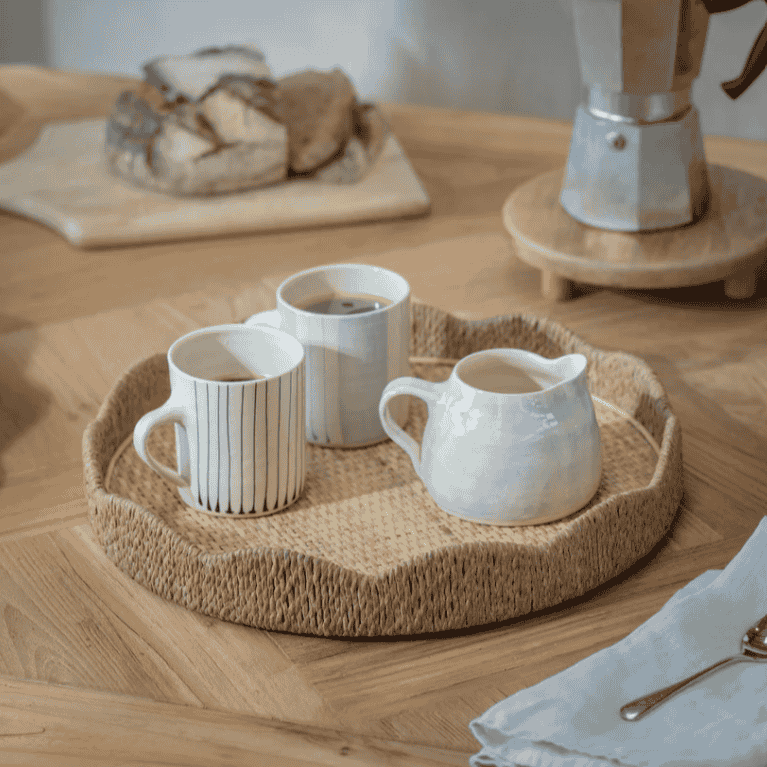 Farlow Round Scalloped Tray 36cm | Annie Mo's
