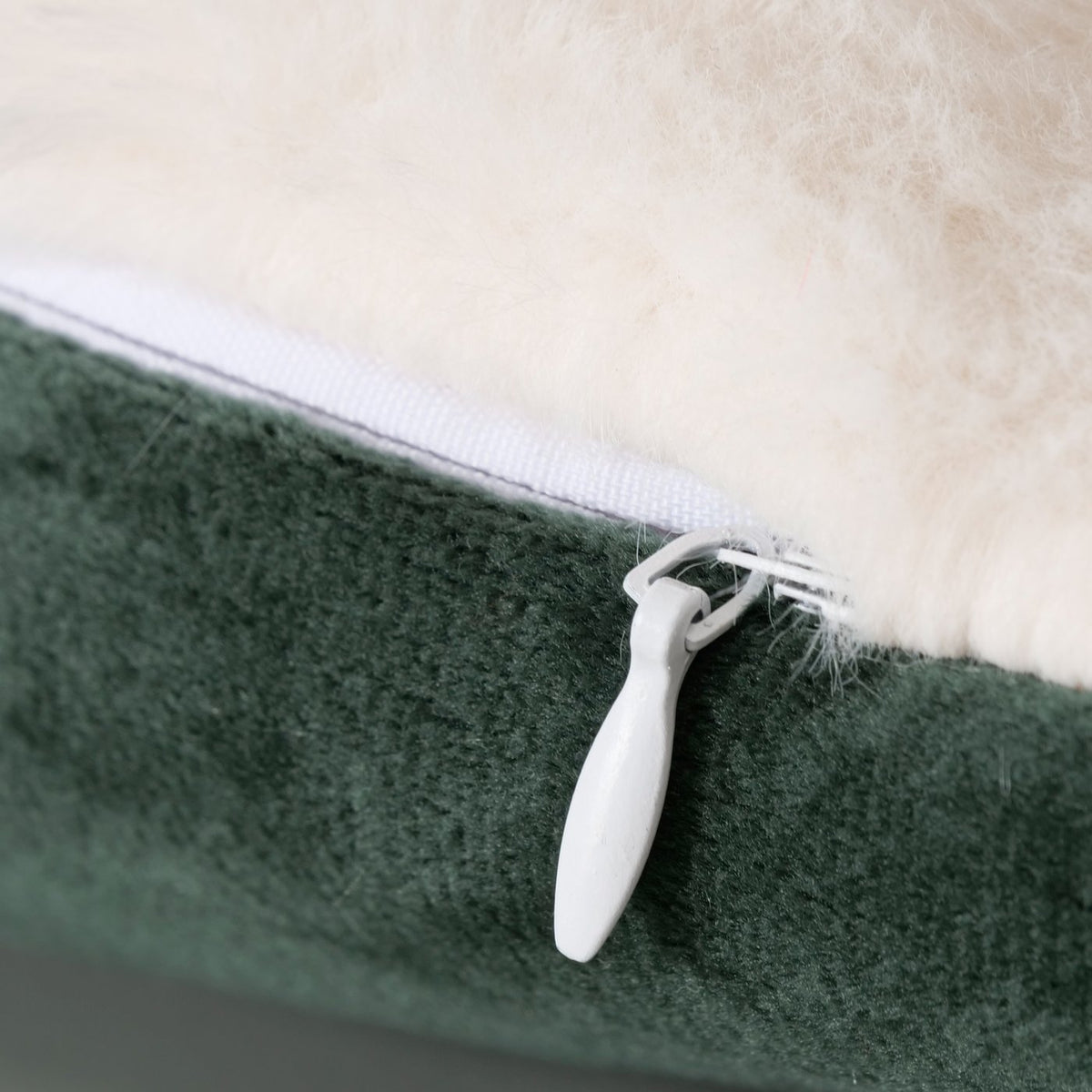 Faux Fur Winter Scene Christmas Cushion 50cm-C