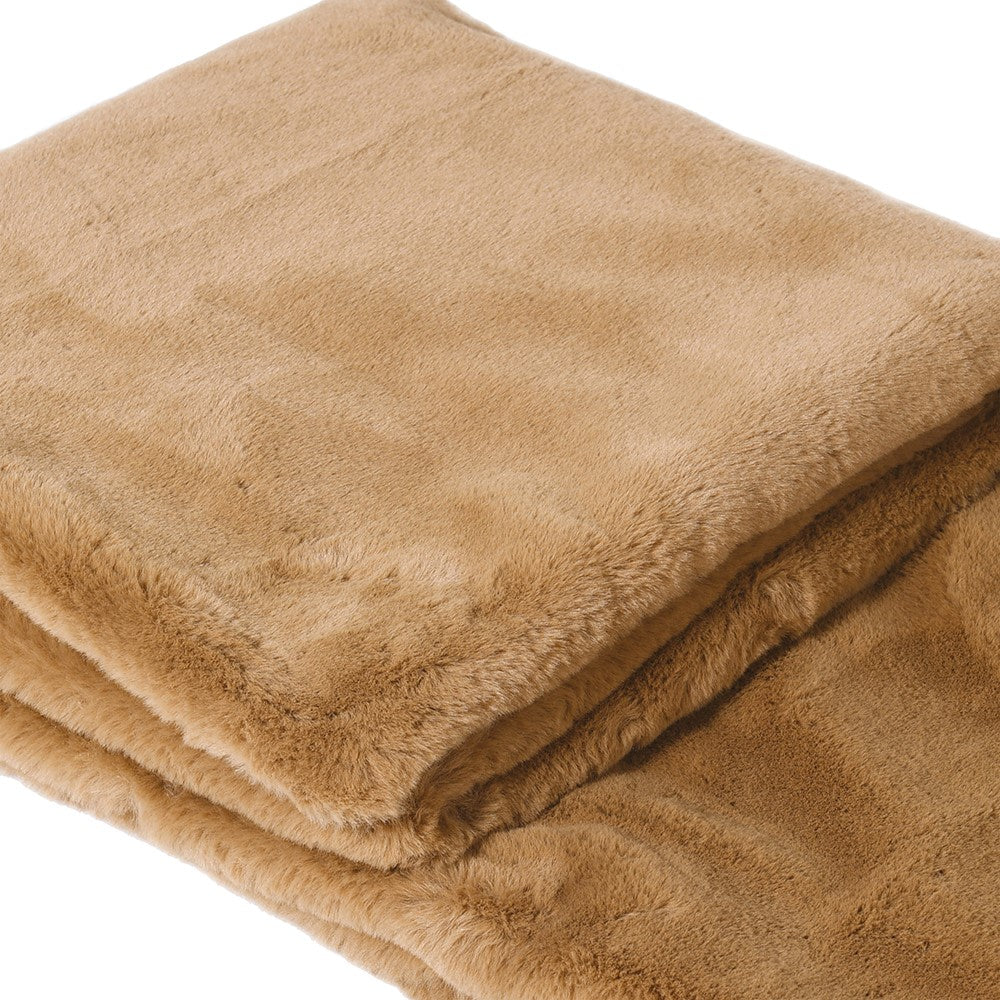Large Faux Rabbit Fur Throw B