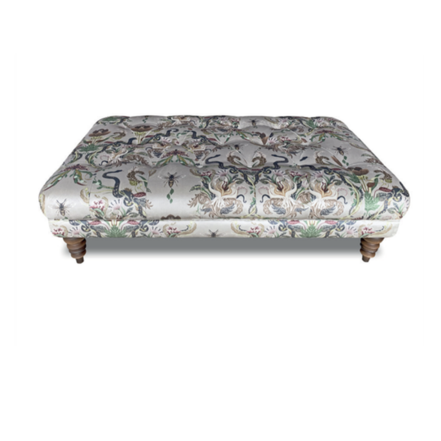 Felicity Footstool | Patterned Fabrics | Annie Mo's