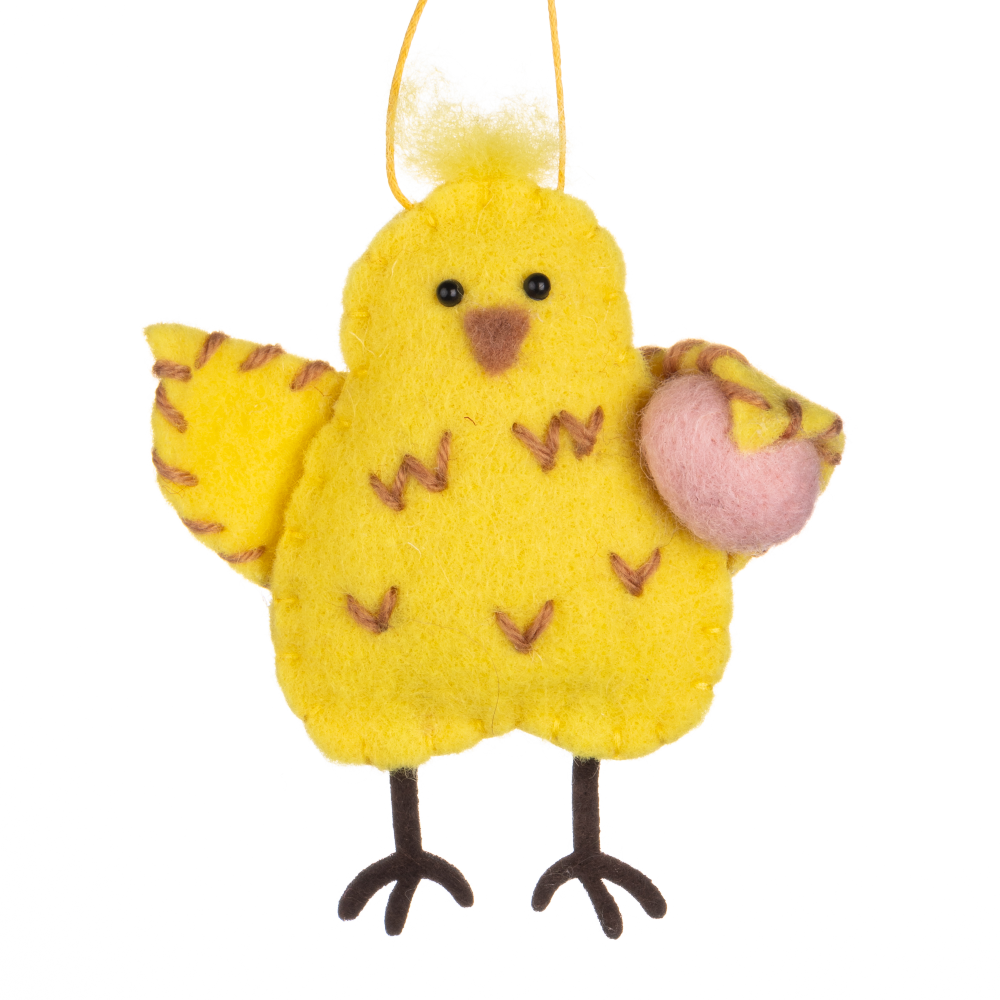 Felt Chick with Egg 11cm | Annie Mo's