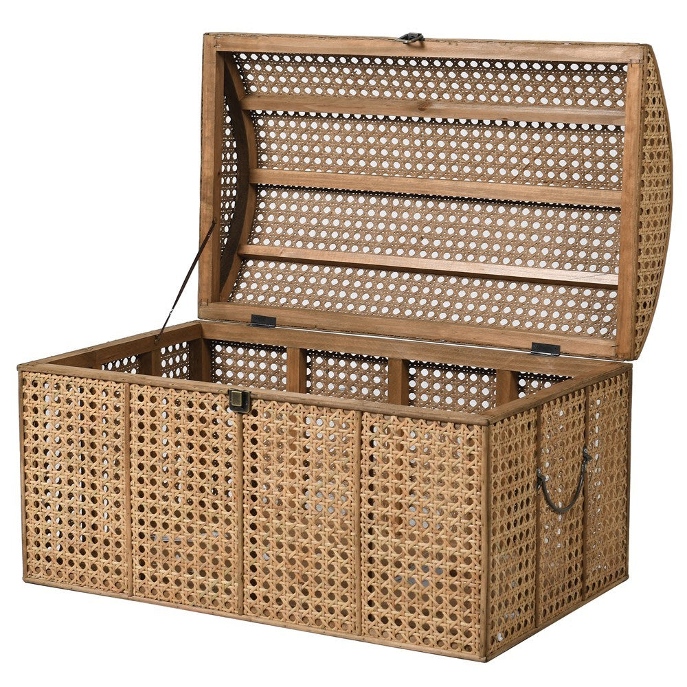 Fine Weave Rattan Dome Trunk B