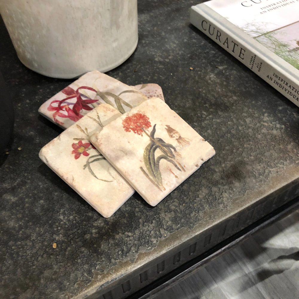 Set of Four Floral Coasters | Annie Mo's