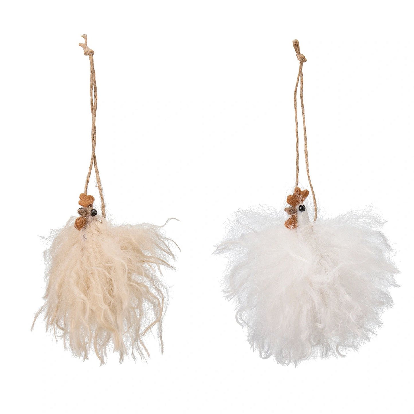 Fluffy Rooster Mix of Two Hanging Easter Decor 8cm | Annie Mo's
