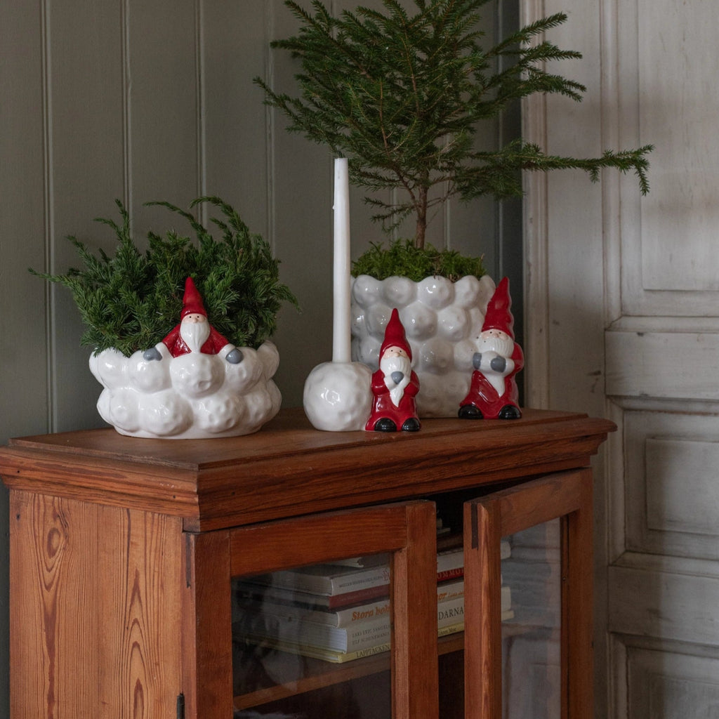 Boris Ceramic Planter Santa 20cm