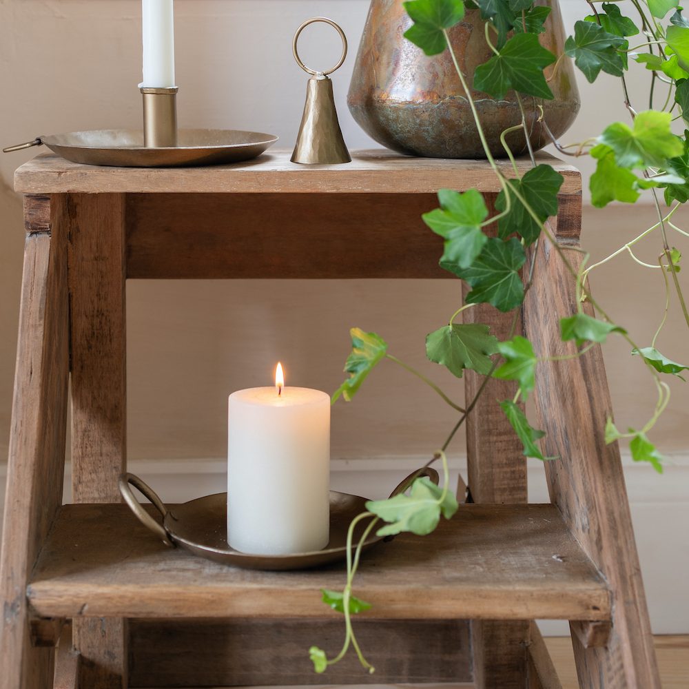 Forged Round Candle Plate 22cm