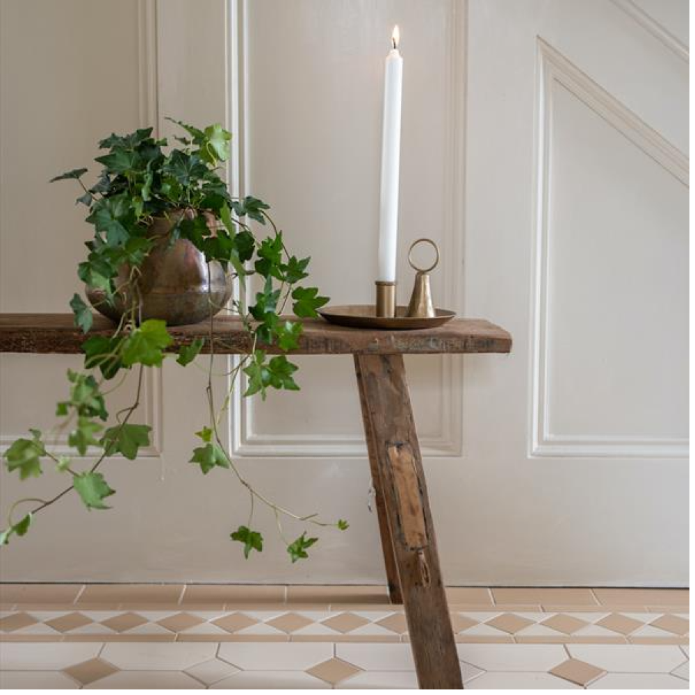 Forged Round Dinner Candle Holder 17cm