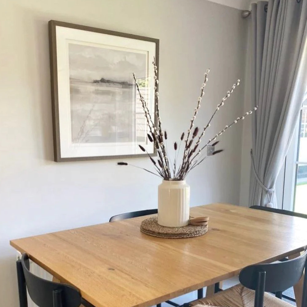 Framed Misty Landscape Picture 81cm