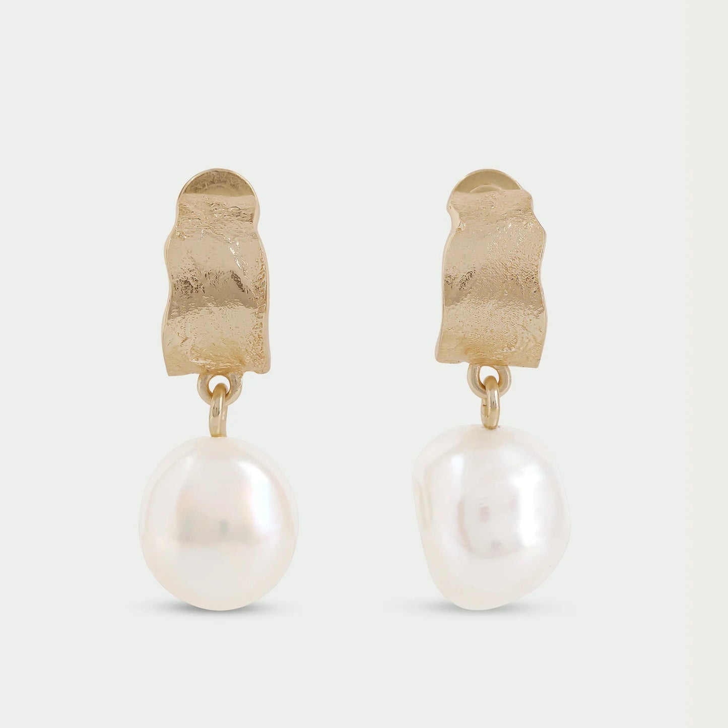 Freshwater Pearl Earrings - Gold | Annie Mo's4