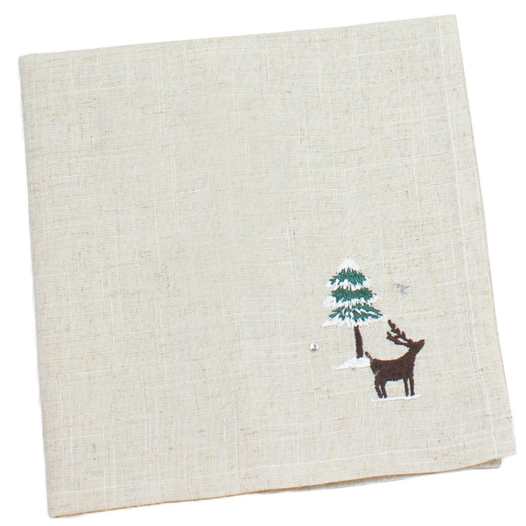 Frosted Forest Beige Napkin 45cm x 45cm | Annie Mo's
