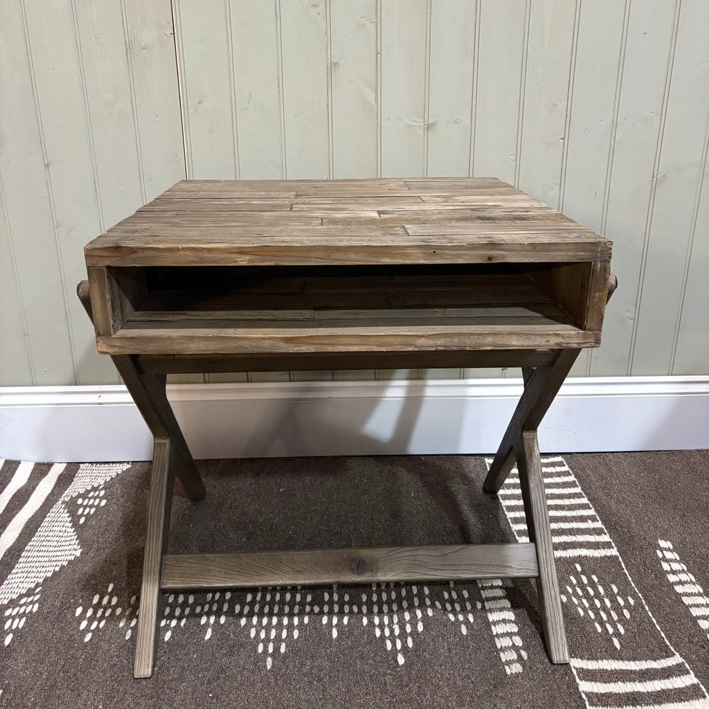 Hatton Reclaimed Pine Side Table 55cm - CLEARANCE