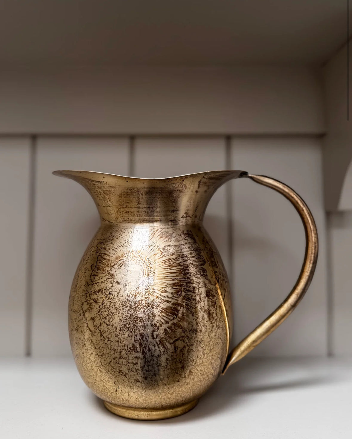 Large Metal Decorative Jug 24cm