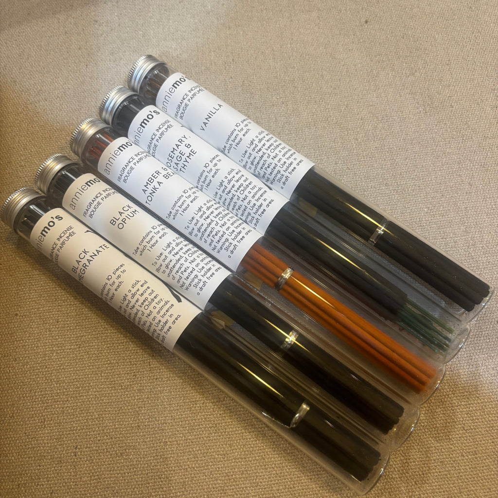 10 Incense Sticks in a Glass Test Tube