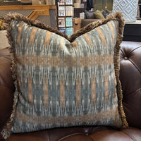 24.5" ROOTS Square Cushion - Kintra Ochre with Fringing