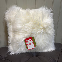 Cream Sheepskin Cushion 40x40cm - CLEARANCE | Annie Mo's