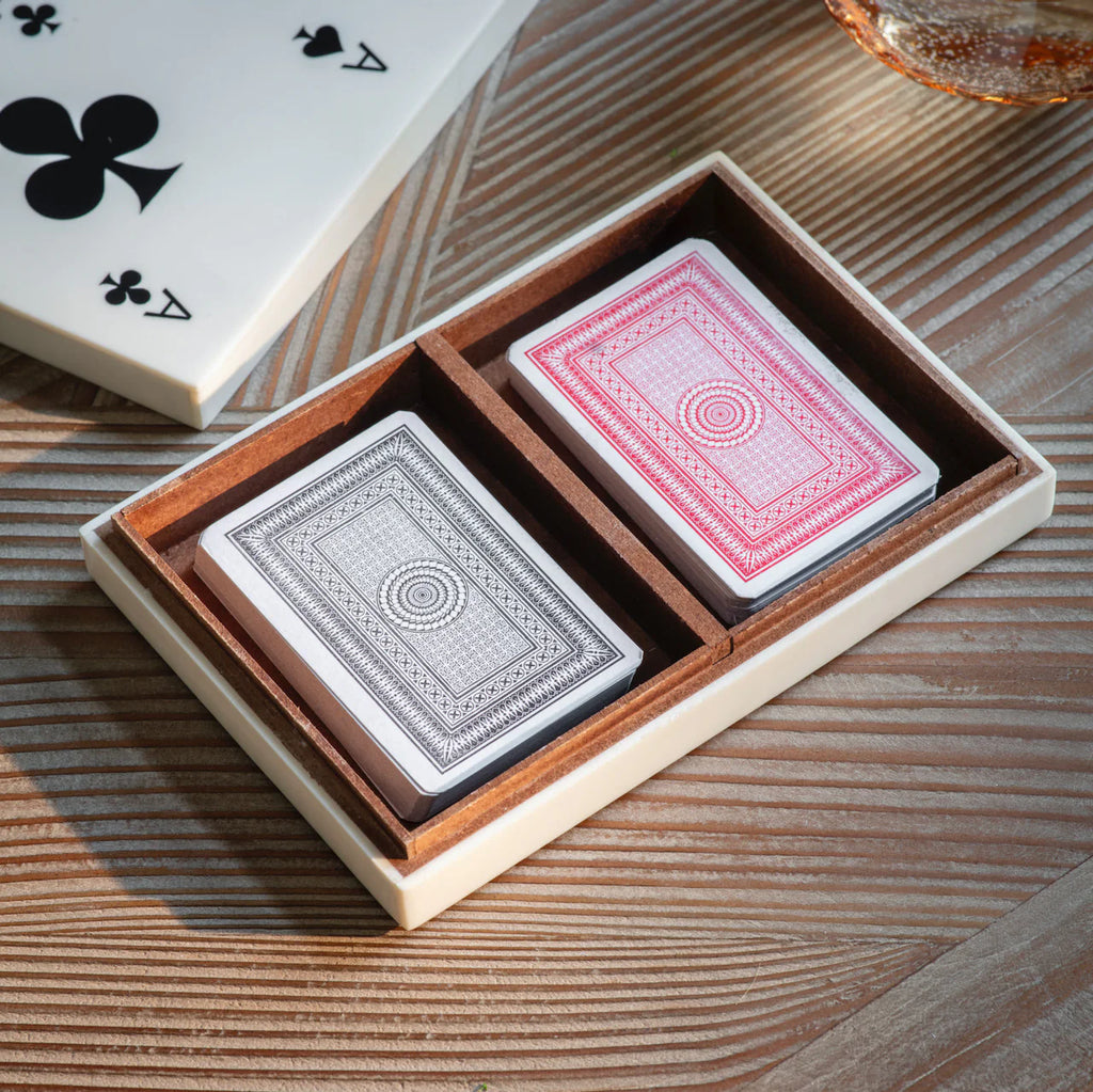 Langford Double Card Box with Playing Cards