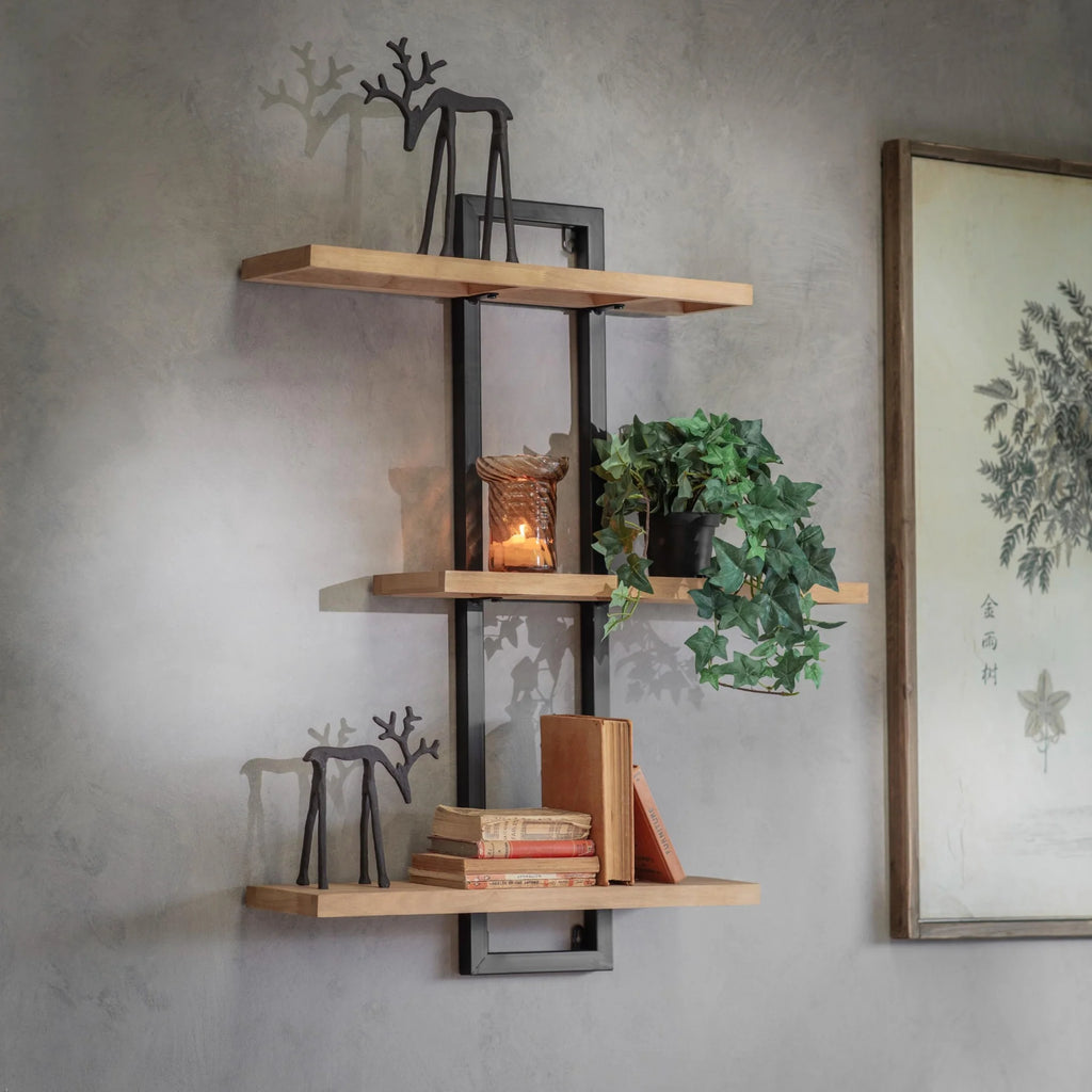 Portland Three Tiered Wall Shelf 75cm Wide