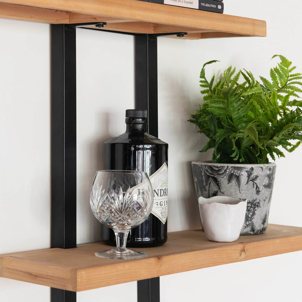 Portland Three Tiered Wall Shelf 75cm Wide