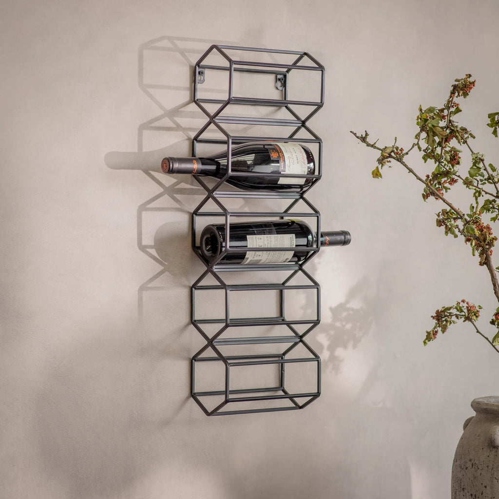 Portland 5 Bottle Wall Wine Rack 65cm | Annie Mo's