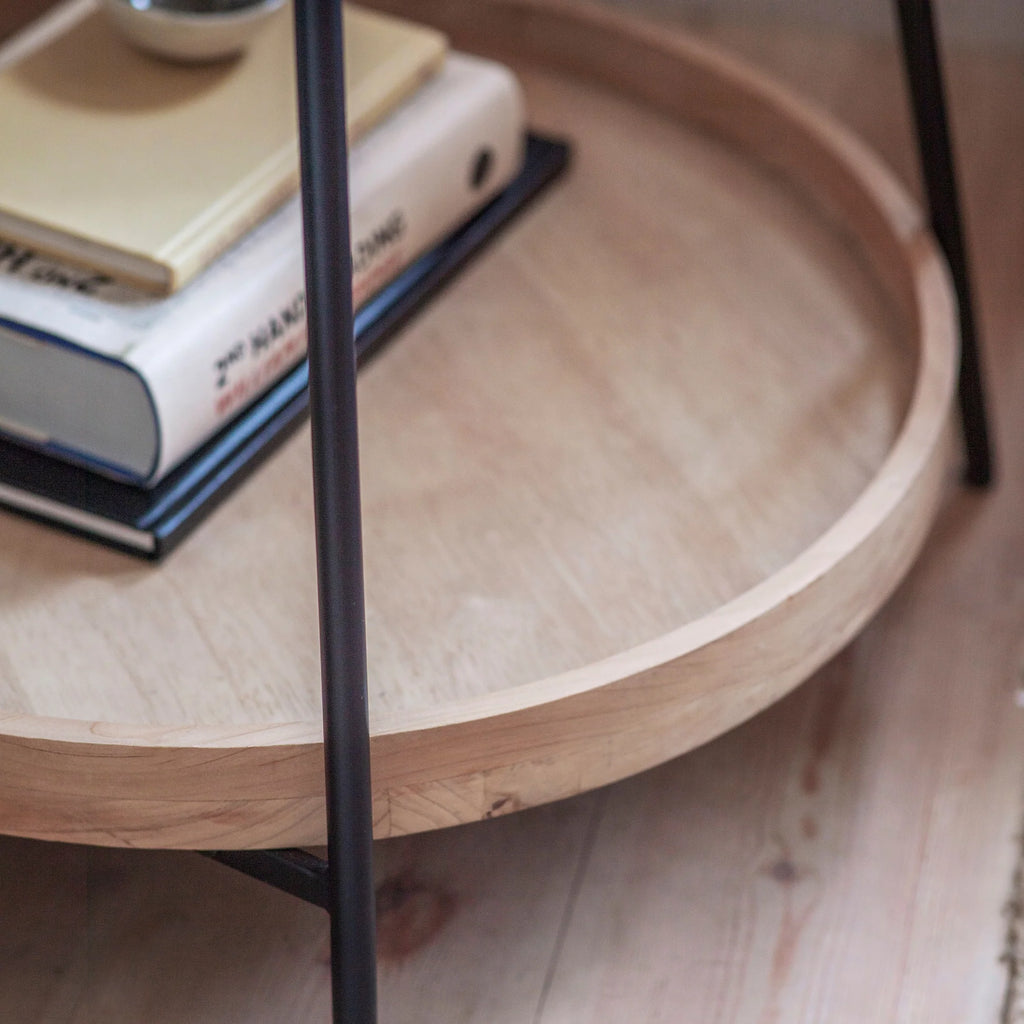 Portland Two Tiered Side Table 60cm