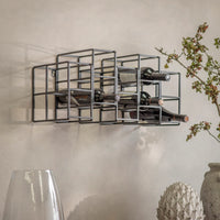 Portland 10 Bottle Wall Wine Rack 55cm | Annie Mo's