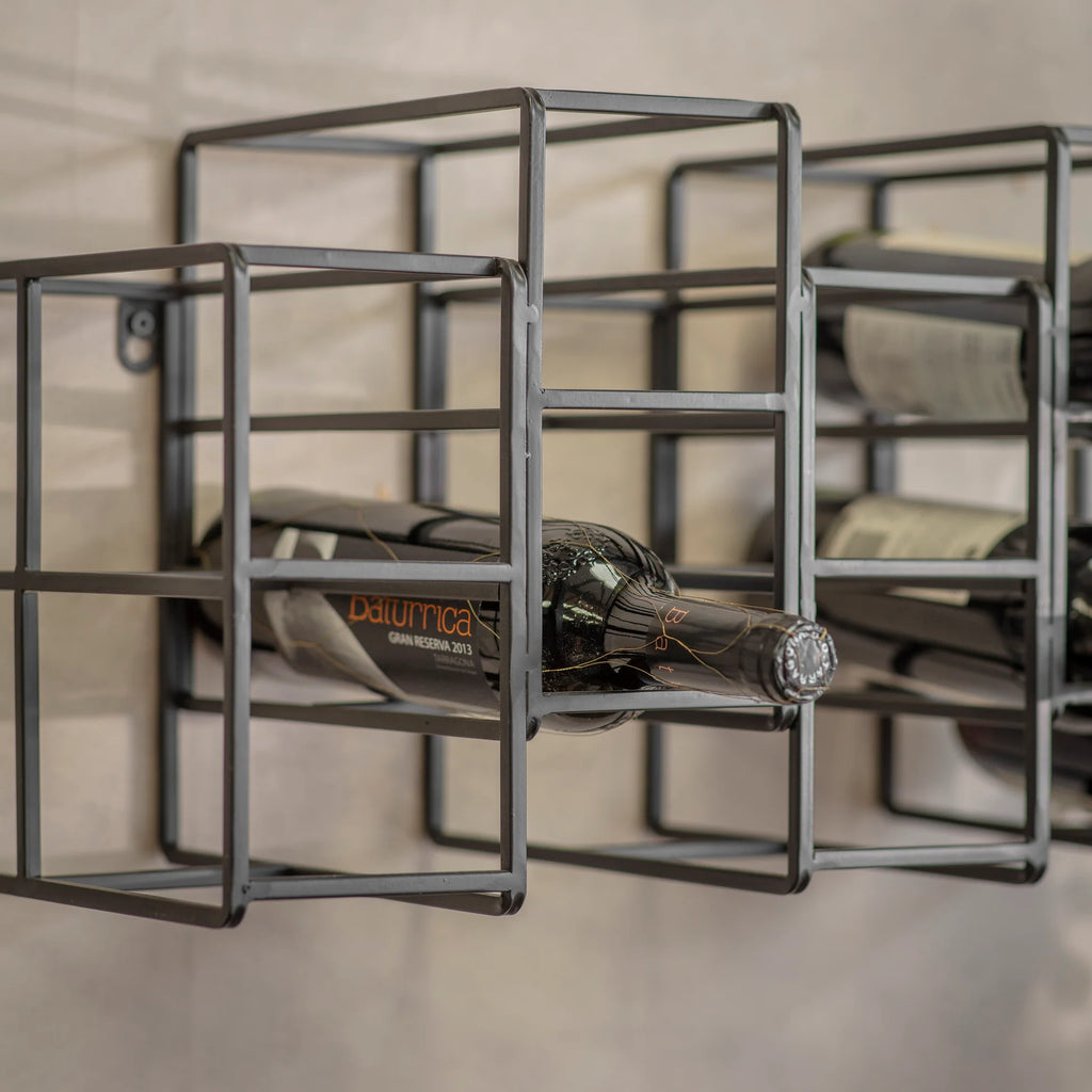 Portland 10 Bottle Wall Wine Rack 55cm