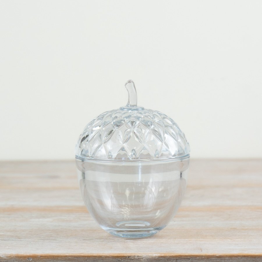 Glass Autumnal Acorn Pot 15cm | Annie Mo's