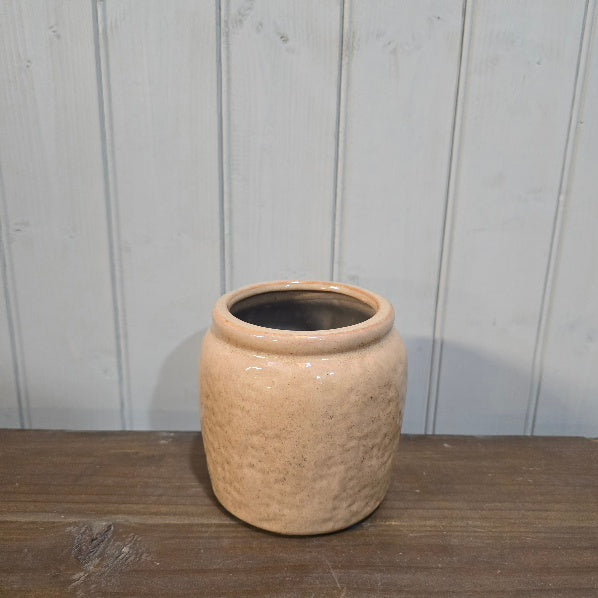 Glazed Clay Planter with Edge 12cm 2 | Annie Mo's