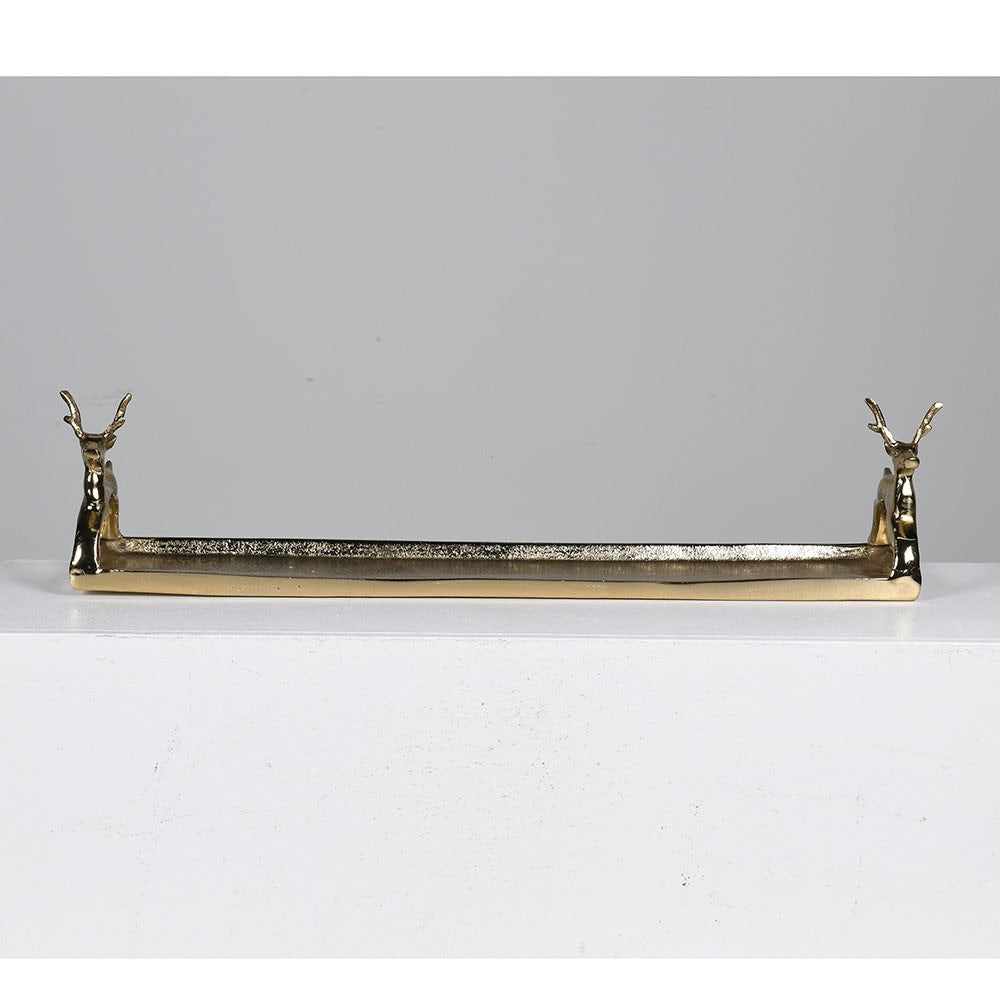 Gold Reindeer Tray 68cm-B