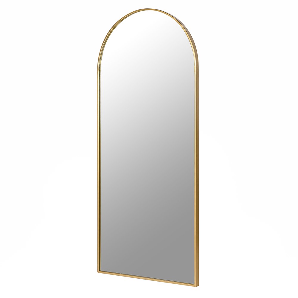 Gold Frame Arch Wall Mirror 180cm C