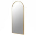 Gold Frame Arch Wall Mirror 180cm C