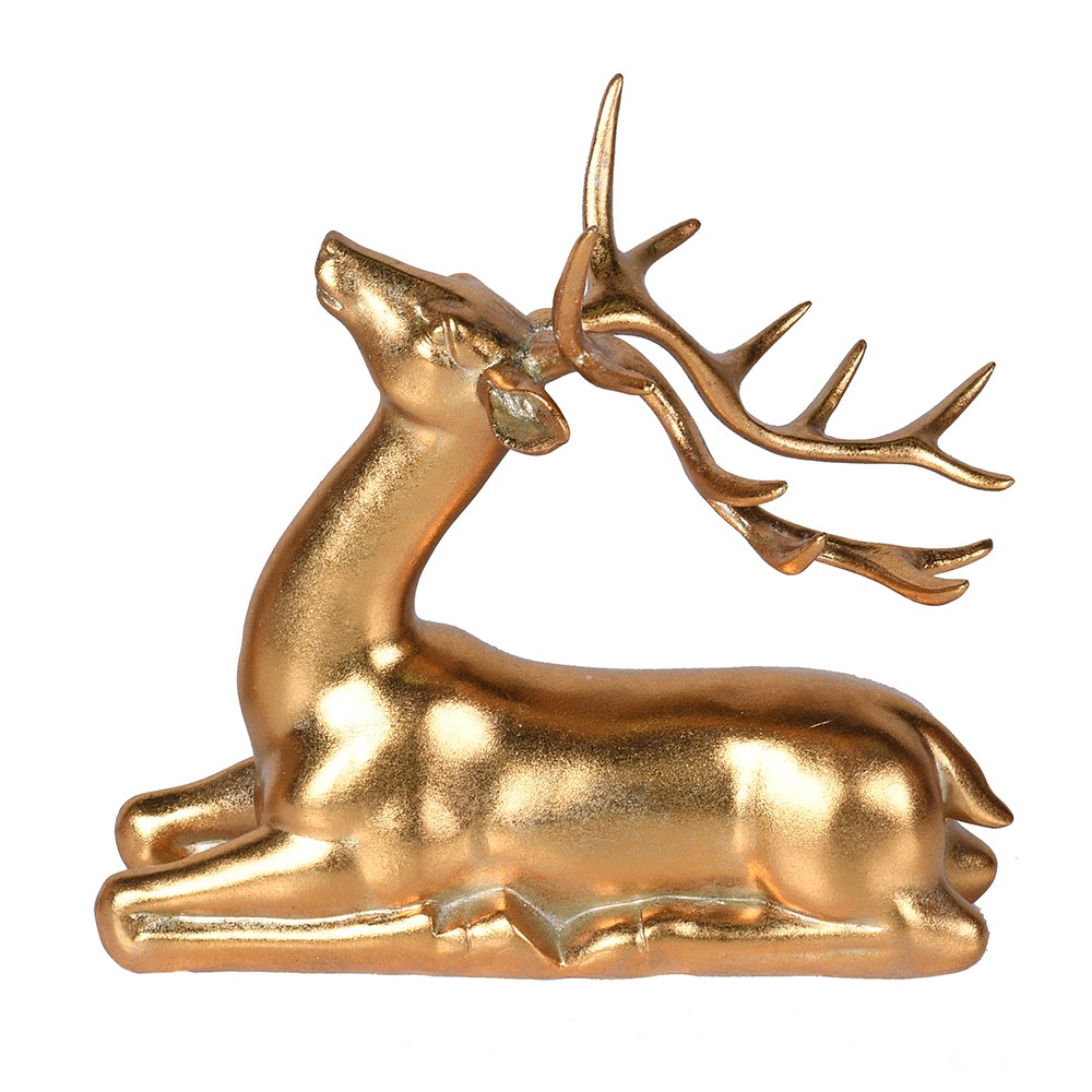 Golden Majestic Reindeer 20cm | Annie Mo's