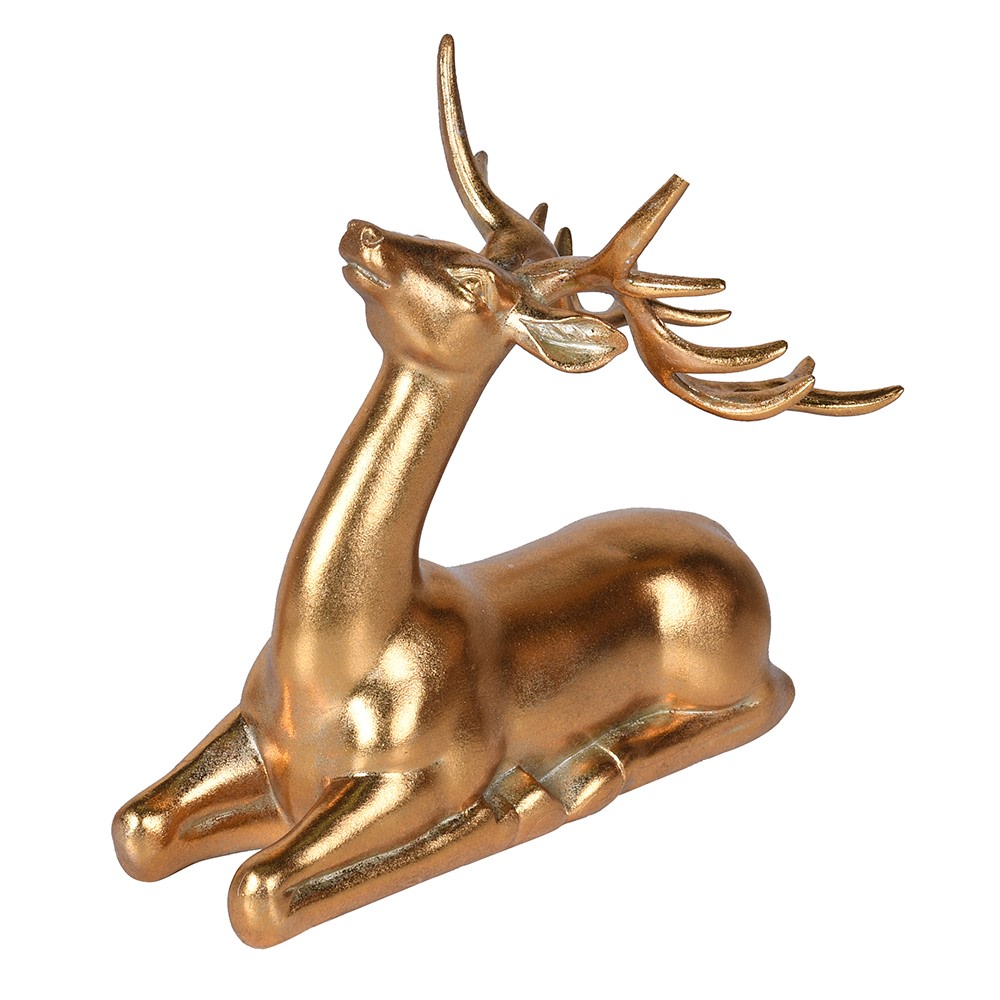 Golden Majestic Reindeer 20cm