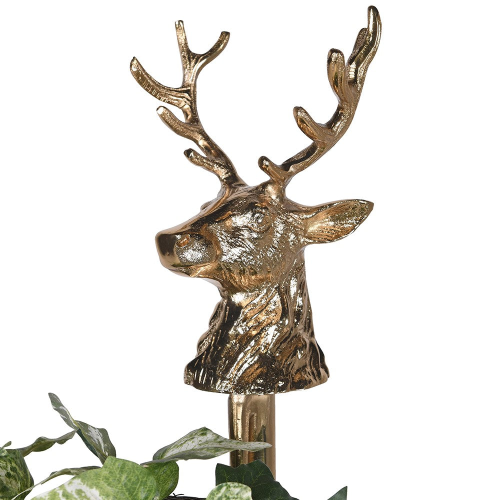 Golden Reindeer Wreath Holder 88cm
