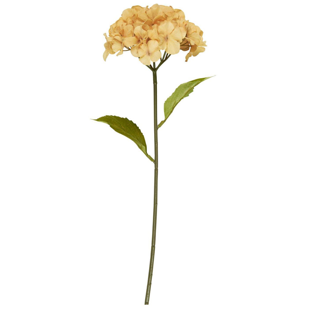 Golden Faux Hydrangea Stem 60cm