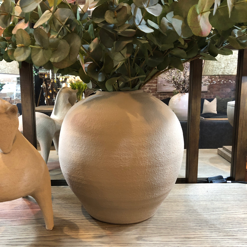 Gorgeous Large Textured Almond Vase 39cm B