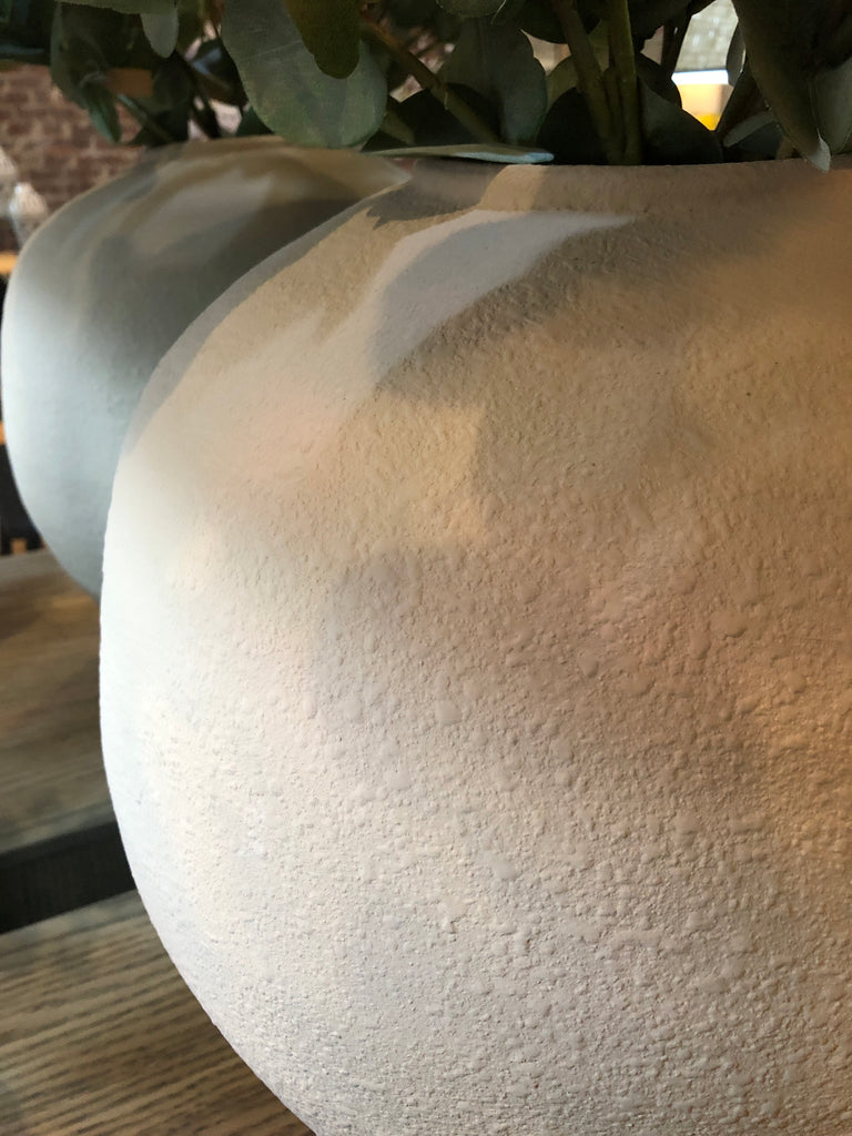 Gorgeous Large Textured Almond Vase 39cm C