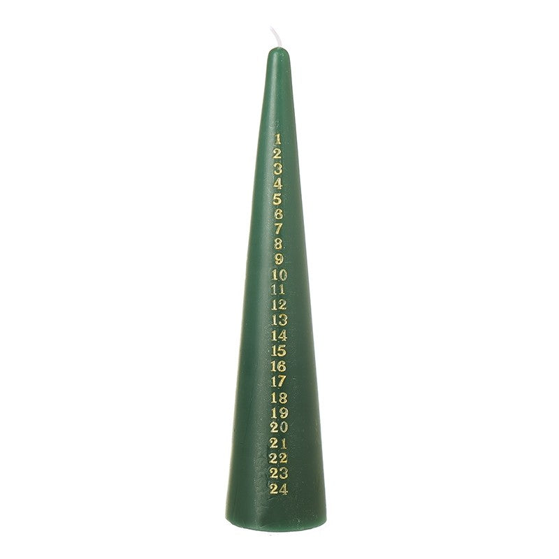 Green Cone Advent Candle 25cm | Annie Mo's