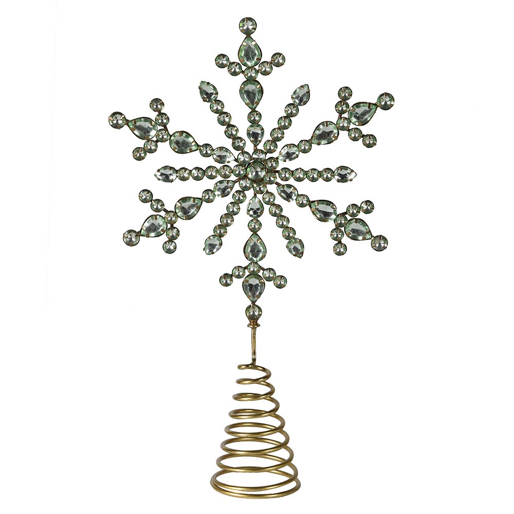 Green Rhinestone Tree Topper 30cm | Annie Mo's