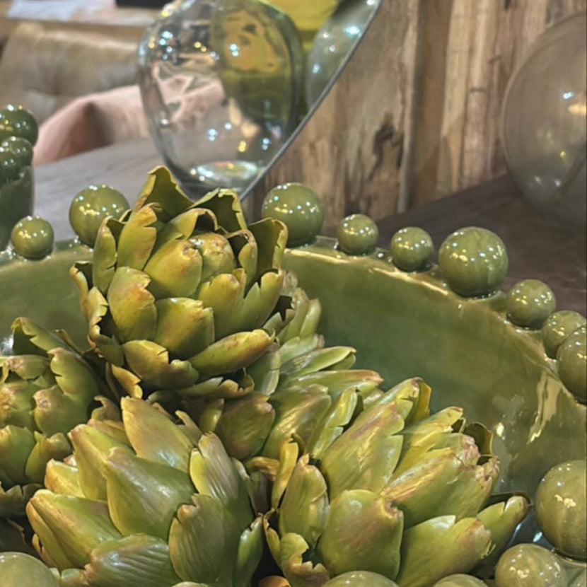 Green Artichoke Head 11cm B