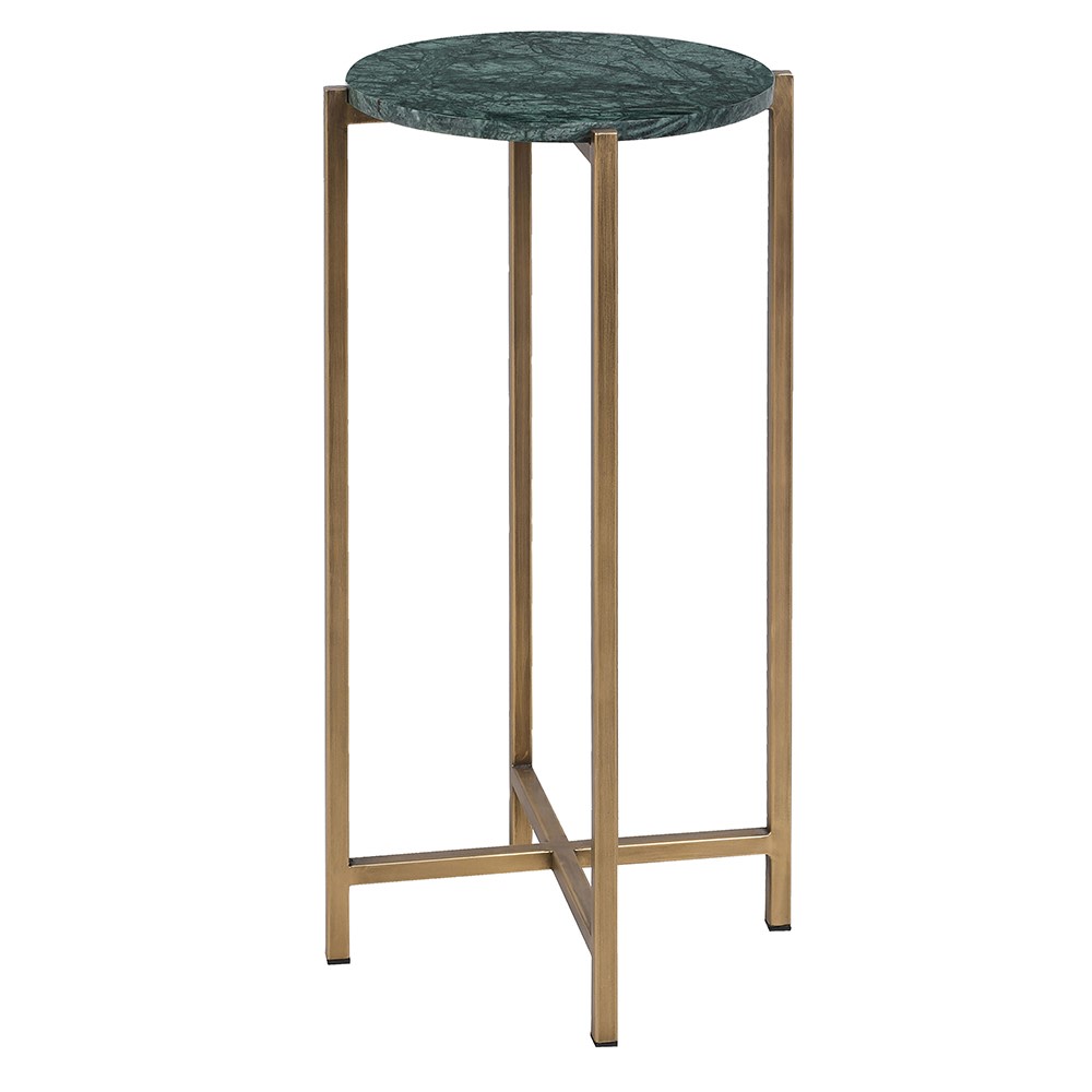 Green Marble Side Table 60cm | Annie Mo's