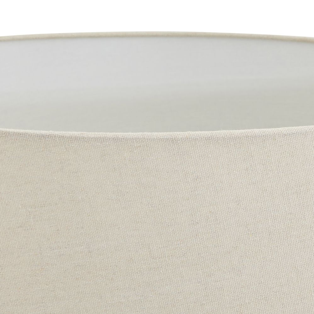 Grey Table Lamp With Linen Shade 40cm